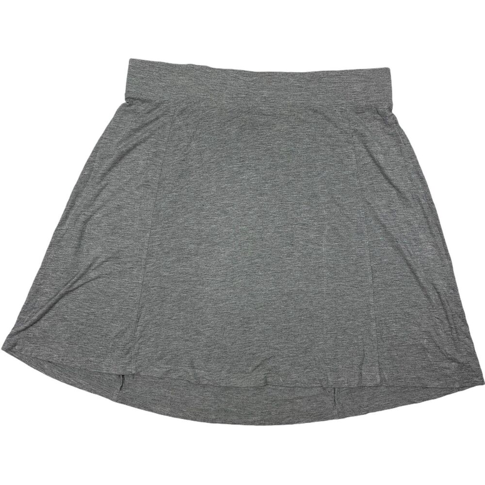 Liz Lange Maternity Skirt Medium Gray Stretch Hi Lo Target Knee